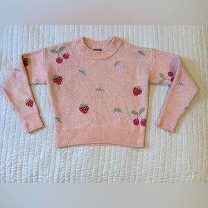 Wild Fable Pink Strawberry Pattern Sweater
